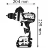 Bosch GSB 18V-110 C Professional 18V Akku-Schlagbohrschrauber (ohne Akku, Blau/Schwarz)