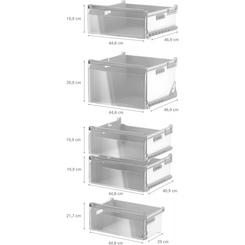 Bosch GSN36VCCG Freistehender Gefrierschrank, NoFrost, 242 L, E Energieklasse, Inox-Look