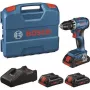 Bosch GSR 18V-45 Professional 18V Akku-Bohrschrauber mit 3x 2,0Ah Li-Ion Akkus, 45 Nm bürstenlos, L-BOXX 102, Ladegerät 0615A5002N