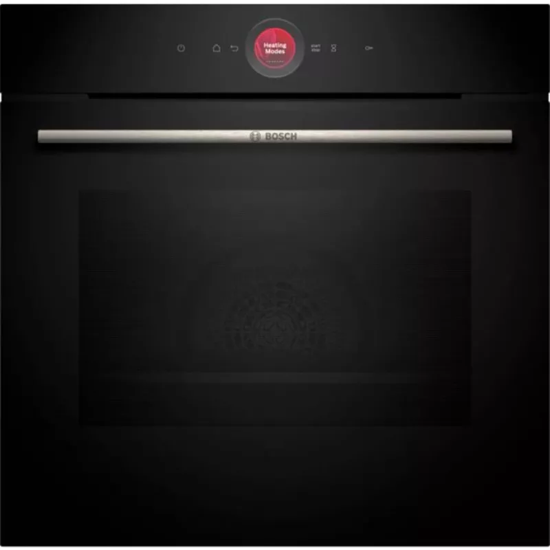 Bosch HBG7341B1 Series 8 Einbau-Elektrobackofen, 71L, Pyrolyse-Selbstreinigung, Schwarz, 60 cm