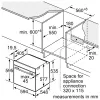 Bosch HBG7341B1 Series 8 Einbau-Elektrobackofen, 71L, Pyrolyse-Selbstreinigung, Schwarz, 60 cm