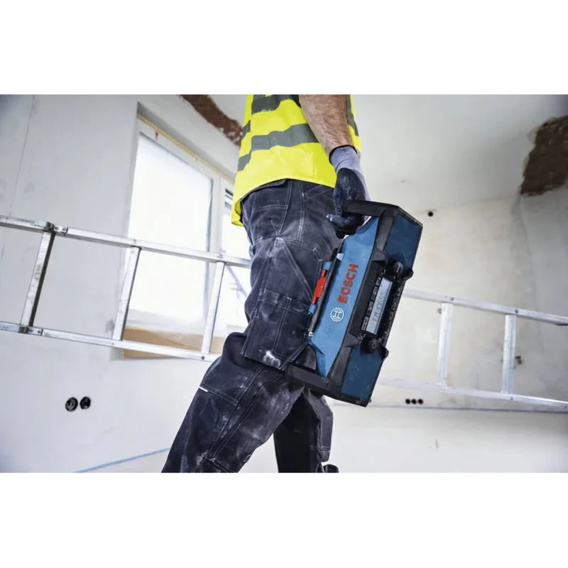 BOSCH HEAVY DUTY GPB18V-3C Professional Bluetooth FM Radio (Blau/Schwarz, Gerät ohne Akku)