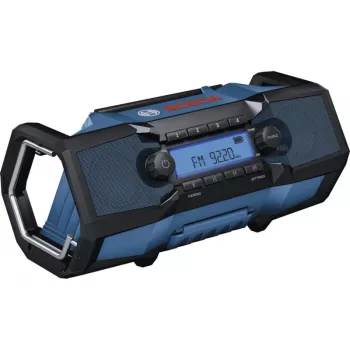 BOSCH HEAVY DUTY GPB18V-3C Professional Bluetooth FM Radio (Blau/Schwarz, Gerät ohne Akku)