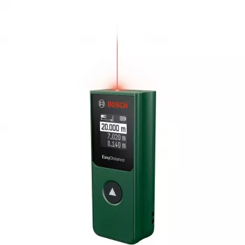 Bosch Home & Garden EasyDistance 20 Laser-Entfernungsmesser, 20 m Reichweite, Grün/Schwarz