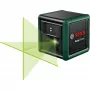 Bosch Home and Garden Quigo Green Set Kreuzlinienlaser mit Klemme, Adapterplatte und 1,1 m Aluminium-Stativ 0603663CZ1