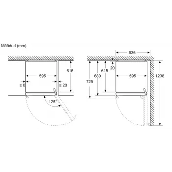 Bosch KSN36AICM Stand-Kühlgefrierkombination, 302 L, NoFrost, Inox-Look, Energieeffizienzklasse C
