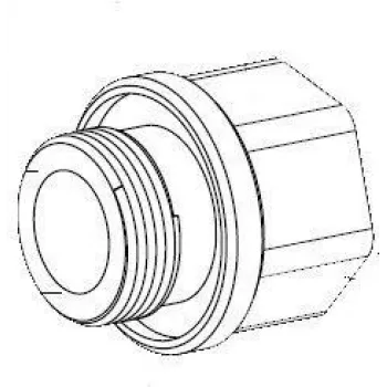 Bosch MIC Series M25 auf 3/4 Zoll NPT Kabelkanal-Adapter (MIC-M25XNPT34)