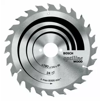 Bosch Optiline Wood Kreissägeblatt 190mm x 30mm x 24T