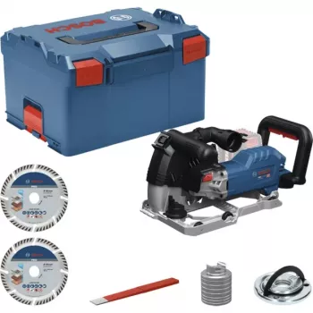 BOSCH PowerTools Akku-Nutfräse GNF 18V-40 Professional Solo, 18 Volt (Blau/Schwarz, ohne Akku und Ladegerät, im L-BOXX)