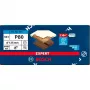 Bosch PowerTools Expert M480 Net Schleifscheibe 125 mm, Körnung K80 (50 Stück, für Exzenterschleifer)