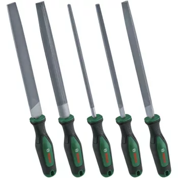 BOSCH POWERTOOLS Feilensatz, 5-teilig, 200 mm, Grün/Schwarz