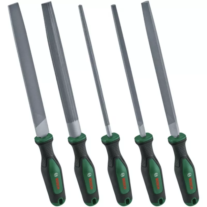 BOSCH POWERTOOLS Feilensatz, 5-teilig, 200 mm, Grün/Schwarz