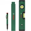 Bosch PowerTools Markierungsset, 3-teilig (Grün/Schwarz) – Tiefenmarkierer, Universalmarker & Zimmermannsbleistift