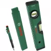 Bosch PowerTools Markierungsset, 3-teilig (Grün/Schwarz) – Tiefenmarkierer, Universalmarker & Zimmermannsbleistift