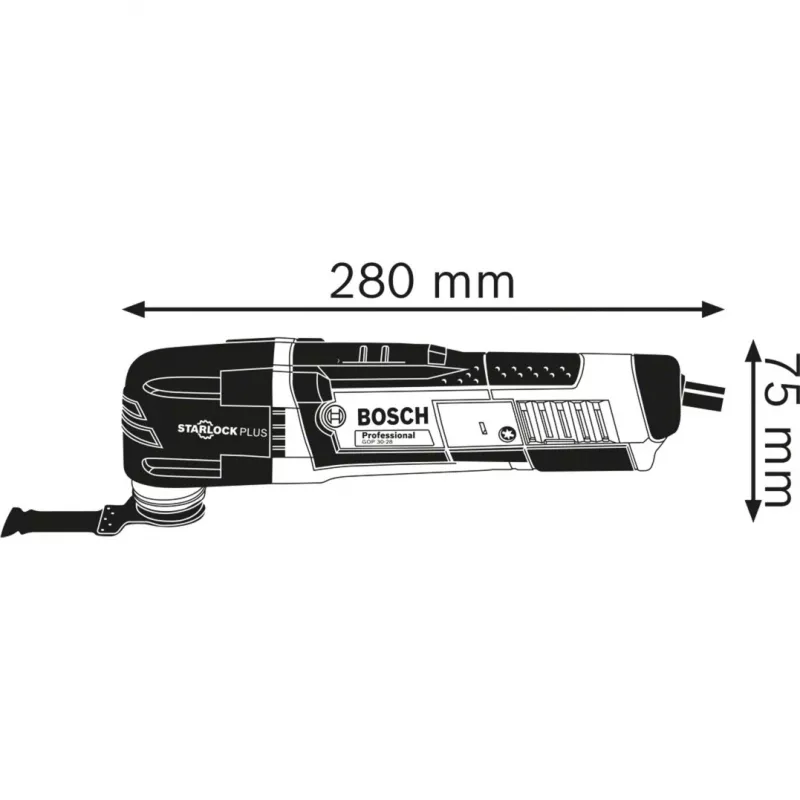 BOSCH POWERTOOLS Multi-Cutter GOP 30-28 Professional (Blau/Schwarz, L-BOXX, 300 Watt, inkl. Zubehör)