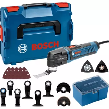 BOSCH POWERTOOLS Multi-Cutter GOP 30-28 Professional (Blau/Schwarz, L-BOXX, 300 Watt, inkl. Zubehör)
