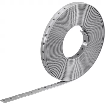 BOSCH POWERTOOLS PRO FMS-19 Perforiertes Montageband, 10 Rollen, Hellgrau, 10 m x 19 mm