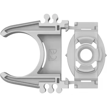 BOSCH PRO EPC-20 Rohrclip, 100 Stück (Hellgrau, für Rohre Ø 20 mm)