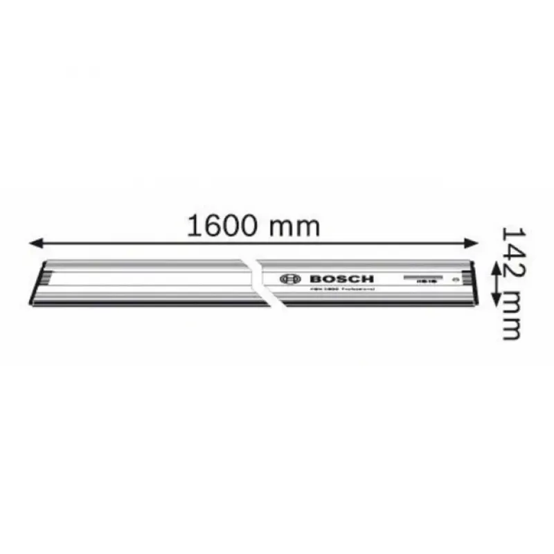 Bosch Professional FSN RA 32 1600 Führungsschiene, 1600 mm, Aluminium