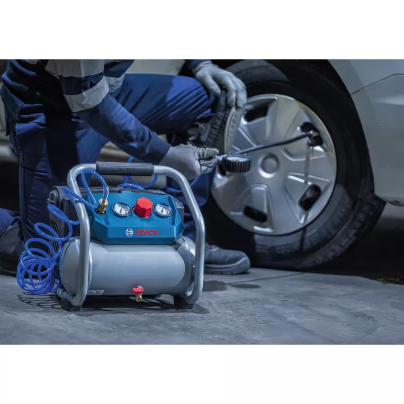 Bosch Professional GKO 18V-51 Akku-Kompressor (Blau/Silber)