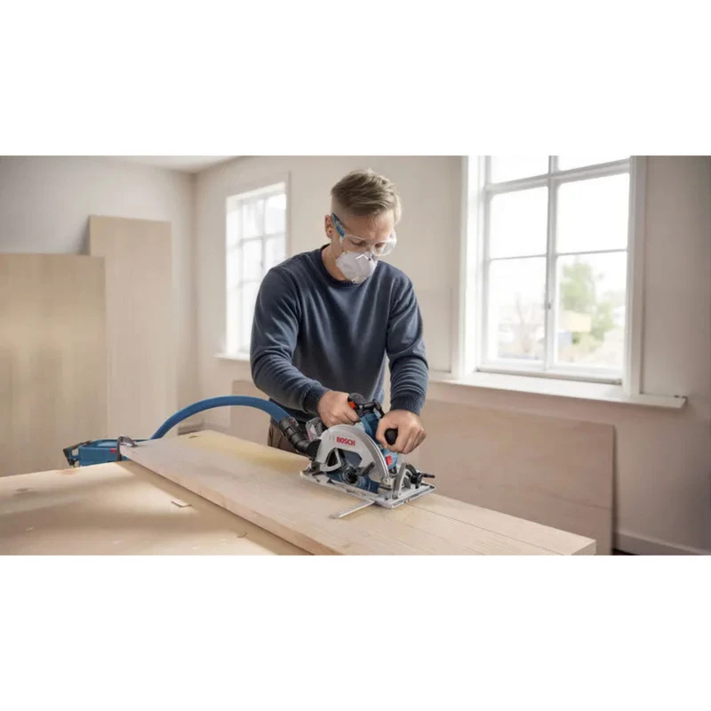Bosch Professional GKS 18V-68-2 Akku-Handkreissäge, 18 V, 190 mm Sägeblatt, Solo (ohne Akku und Ladegerät), Blau/Schwarz, im L-BOXX