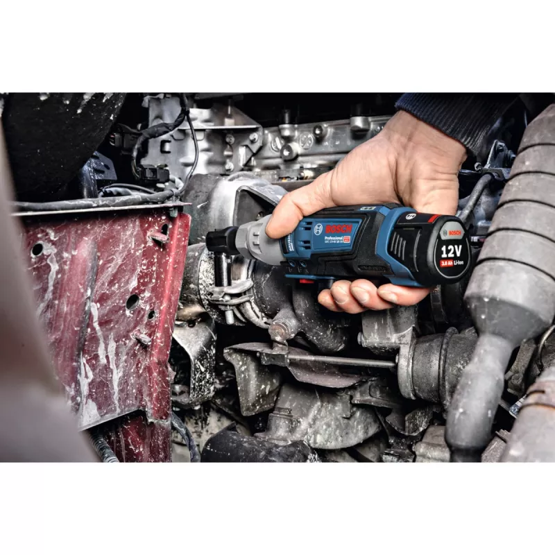 BOSCH Professional GRC 12V-60 3/8 SN Akku-Ratschenschlüssel, 3/8 Zoll Antrieb, 60 Nm, 12V, Blau/Schwarz (ohne Akku)