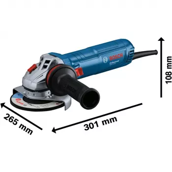 Bosch Professional GWS 12-125 06013A6106 Winkelschleifer 125 mm 1200 W Drehzahlregelung