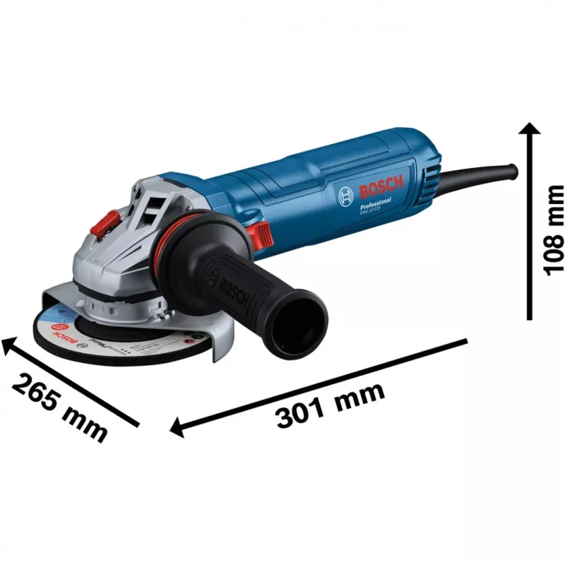 Bosch Professional GWS 12-125 06013A6106 Winkelschleifer 125 mm 1200 W Drehzahlregelung
