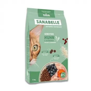 BOSCH Sanabelle Sensitive with Chicken - Trockenfutter für Katzen - 2 kg