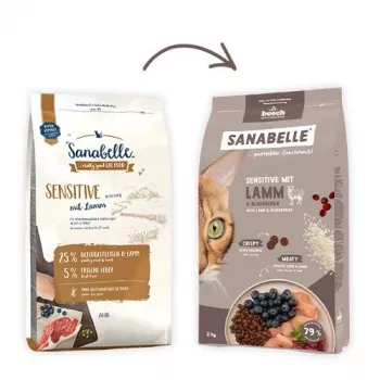 BOSCH Sanabelle Sensitive with Lamb - Trockenfutter für Katzen - 2kg