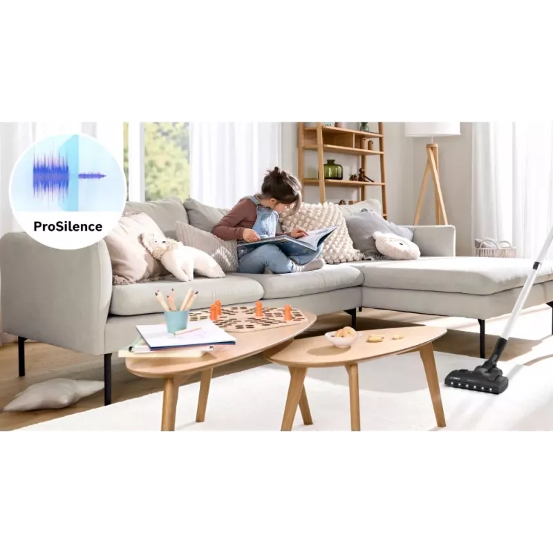 Bosch Serie 6 ProSilence Beutelstaubsauger BGB6SIL0L, Titanium Black, 600 W, 4 l Staubbeutel, HEPA-Filter, 66 dB(A)