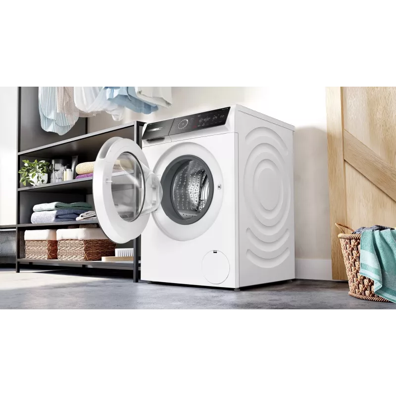 Bosch Serie 8 WGB256A9PL Frontlader-Waschmaschine 10 kg 1600 U/min Weiß mit i-DOS und Home Connect