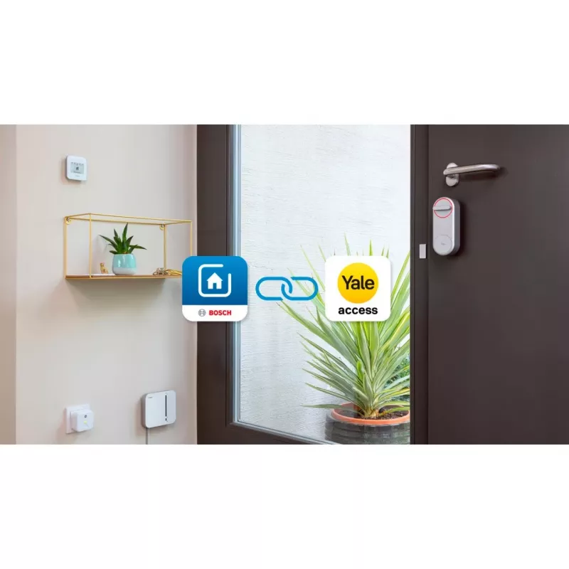 BOSCH SMARTHOME Smart Home Action Package Smart Closing (Weiß, 1x Yale Linus Smart Lock, 1x Smart Home Controller)