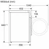 Bosch WGK264FLSN Freistehende Waschmaschine mit Frontlader, 9 kg, 1600 U/min, Energieklasse A, Weiß