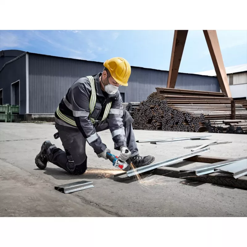 BOSCH X-LOCK Akku-Winkelschleifer GWX 18V-8 Professional Solo, 18V, Blau/Schwarz, 125 mm (ohne Akku)