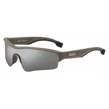 BOSS BOSS1607NS10A Herren Sonnenbrille Oversized Shield 99mm Glas 100% UV400