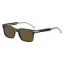 BOSS BOSS1628SKB7 Herren Rechteck-Sonnenbrille Dark Havana Grau