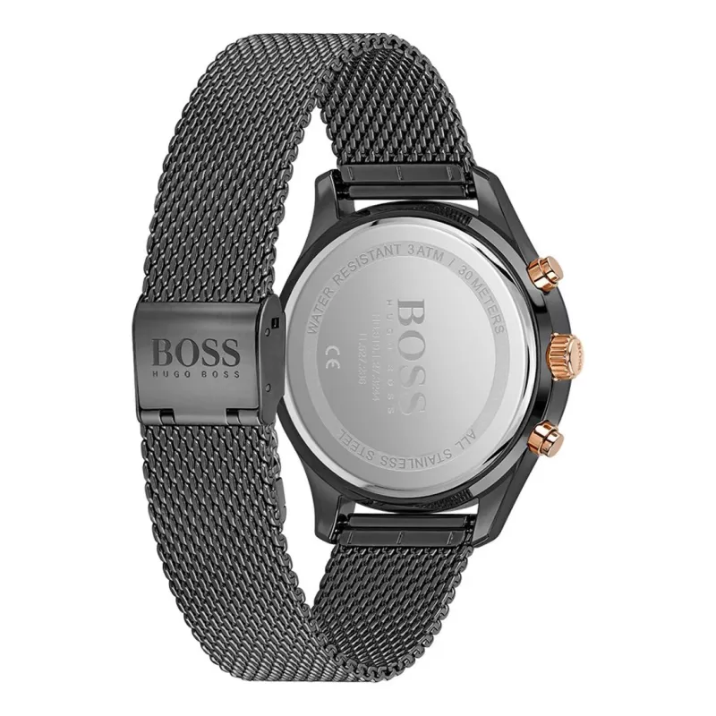 BOSS Hero Herren Quarz-Chronograph Uhr 1513811 42 mm Edelstahl Blaues Zifferblatt