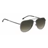 BOSS Man BOSS1447SKJ1G Rechteckige Sonnenbrille - Schwarzer Acetatrahmen, graue Polycarbonatgläser, UV400-Schutz