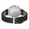 BOSS Herren Grand Prix Chronograph Uhr 1513898 44mm Schwarzes Zifferblatt Lederarmband