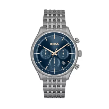 BOSS Herren Skymaster Chronograph blaues Zifferblatt Edelstahl Uhr 1514083