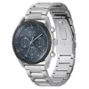BOSS Herren Skymaster Chronograph Uhr 1514093 44mm Edelstahl Blaues Zifferblatt