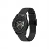 BOSS Herren Velocity Chronograph Quarzuhr 42mm blaues Zifferblatt Edelstahl-Mesh 1514035
