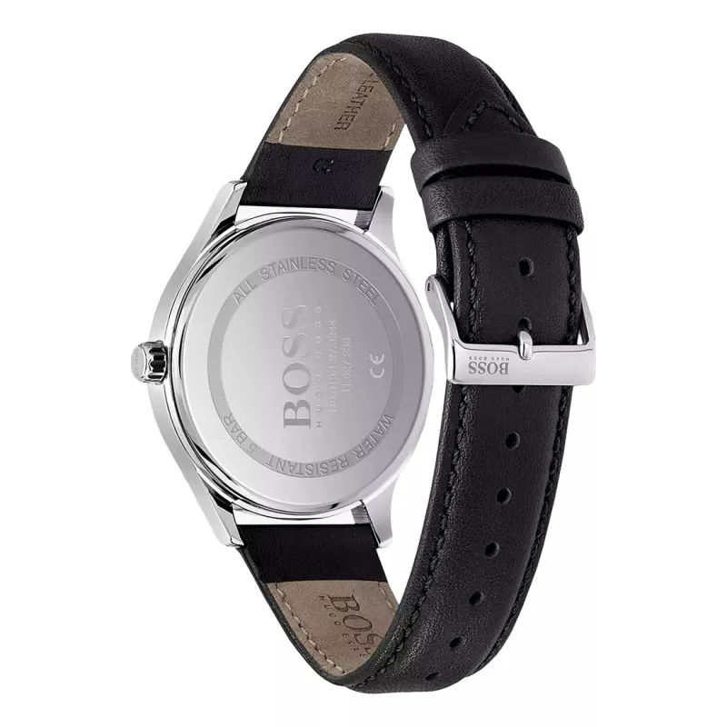 BOSS Herrenuhr 1513893 41mm Edelstahl Blaues Zifferblatt Chronograph
