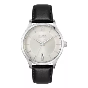 BOSS Herrenuhr 1513893 41mm Edelstahl Blaues Zifferblatt Chronograph