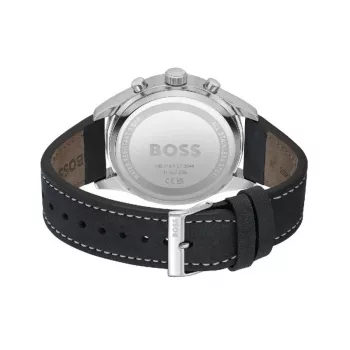 BOSS Herrenuhr 1513987 44mm Edelstahl Blaues Zifferblatt Chronograph