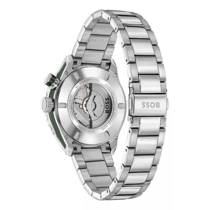BOSS Herrenuhr 1514178 42mm Edelstahl Blaues Zifferblatt Chronograph