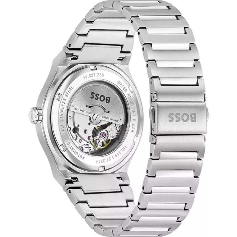 BOSS Herrenuhr 1514186 41mm Edelstahl Blaues Zifferblatt Chronograph