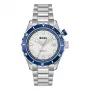 BOSS Herrenuhr 1514212 42mm Edelstahl Blaues Zifferblatt Chronograph