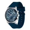 BOSS Herrenuhr 1514243 41mm Edelstahl Blaues Zifferblatt Chronograph